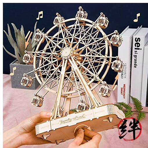 Rolife TGN01 Ferris Wheel Wooden Music Box Ferris Wheel Wooden Music Box TGN01