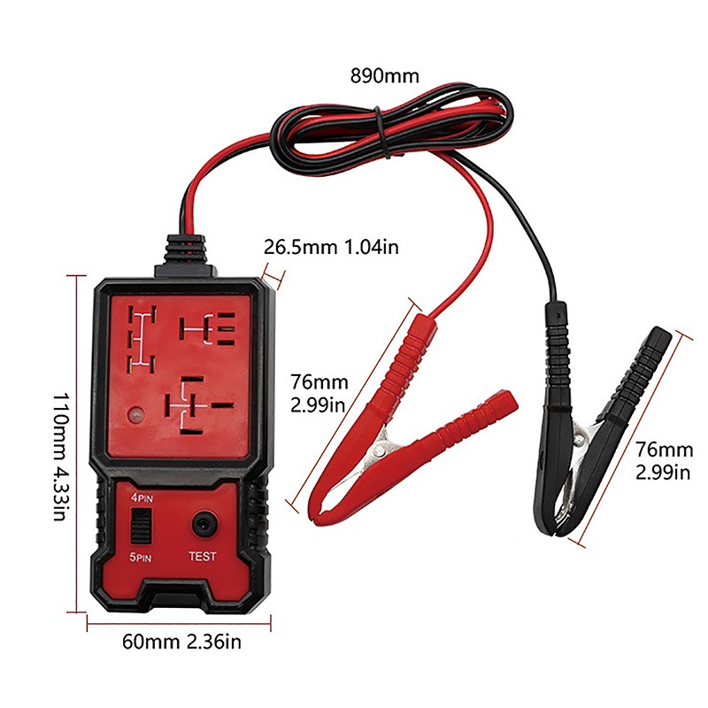 Universal Electronic Automotive Relay Tester Car Auto Battery Checker 12V