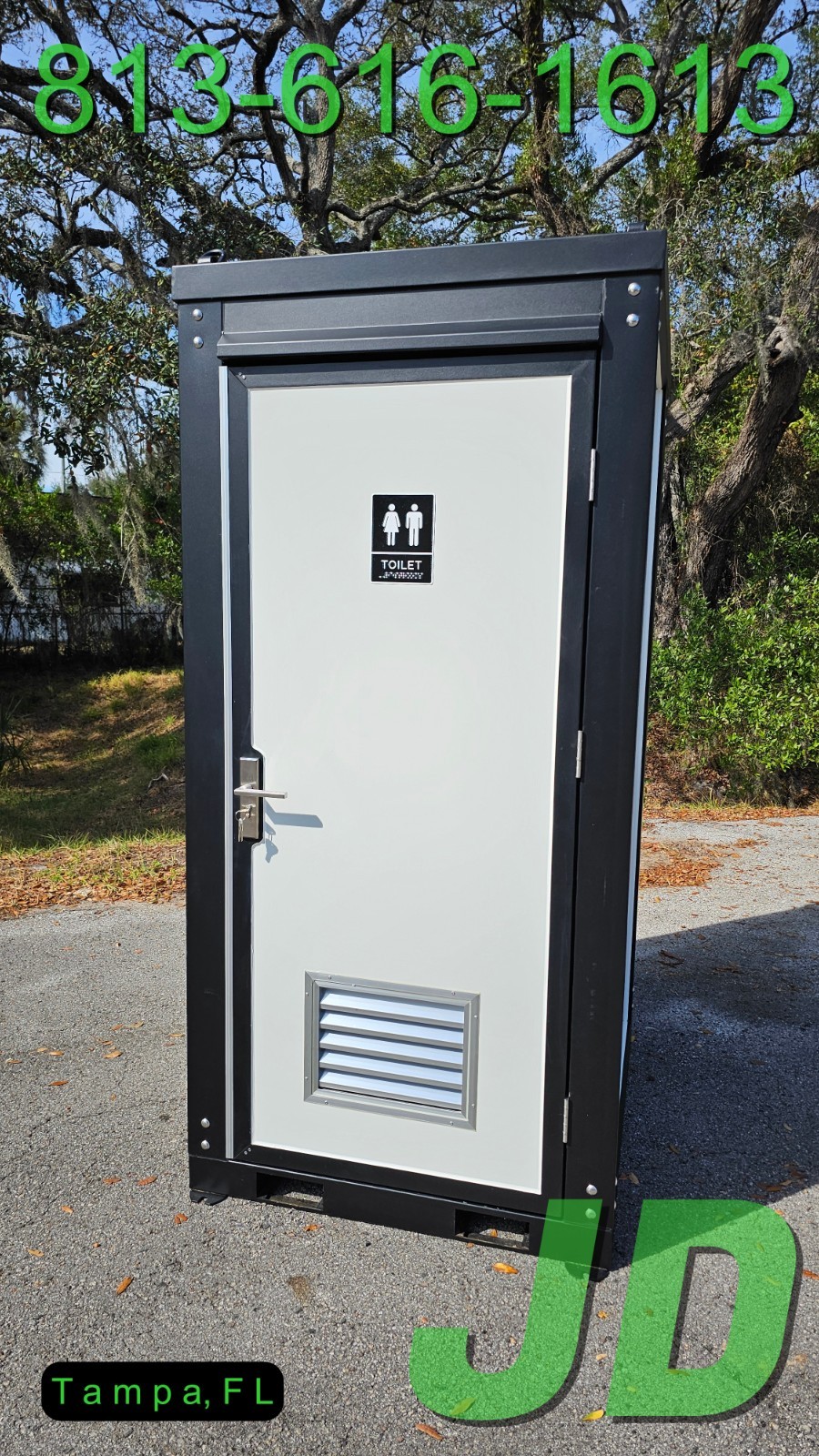 New Premium Quality Portable Toilet Bathroom Sink Single Stall Semi Permanent