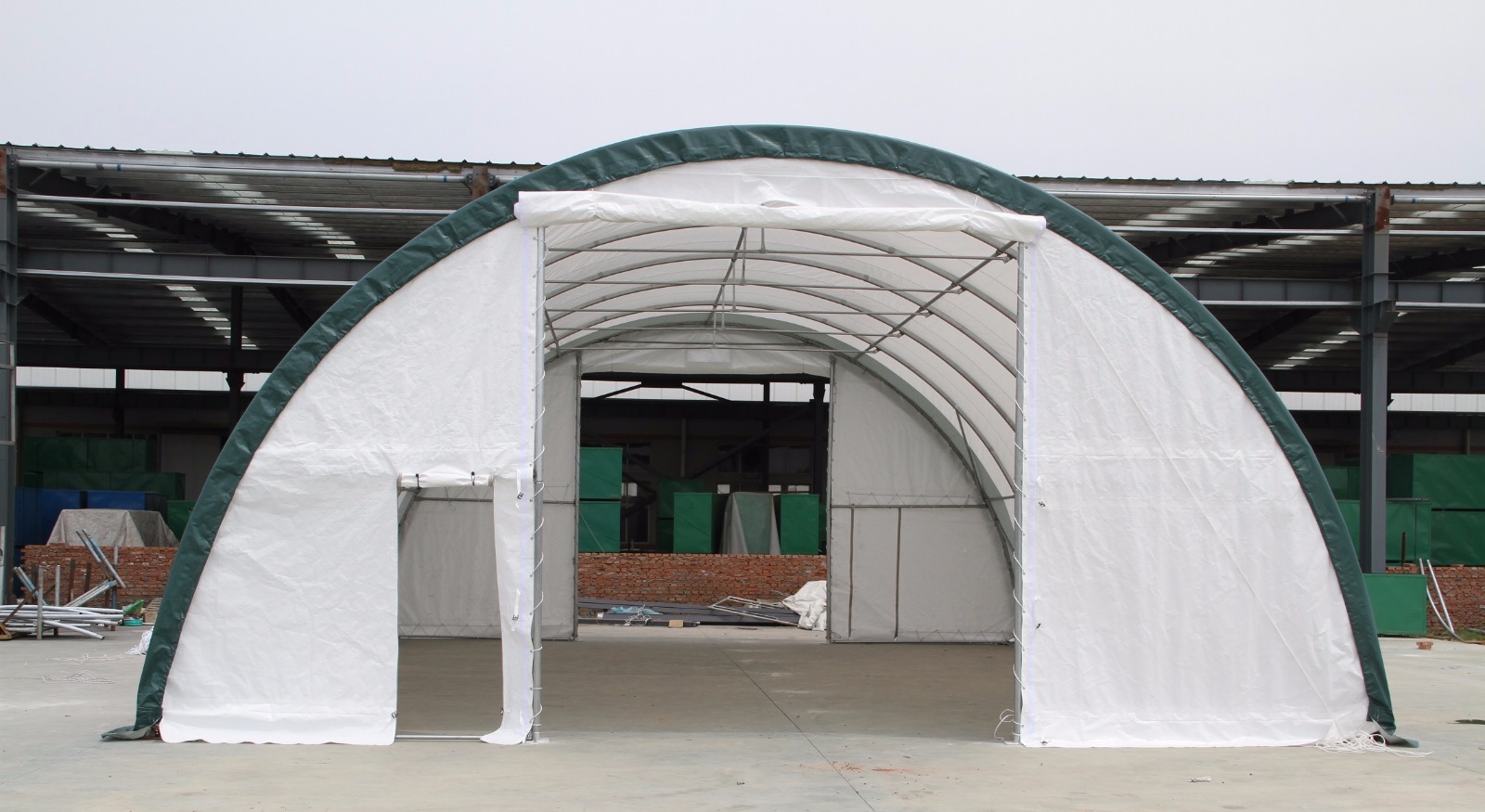 New 30x65x15 Canvas Fabric Storage Building Shelter Shop Metal Frame w/ warranty