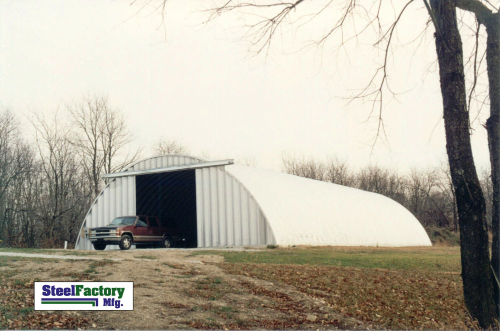 Steel Factory Mfg Q60x120x20 Metal Prefab Arch Quonset Hut Storage Building Kit