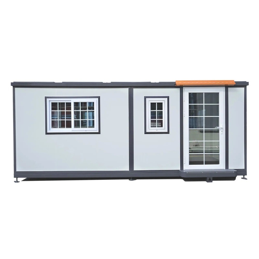 15x20x8FT Foldable Mobile Prefab House 268 ft² Prebuilt Home Matel + Aluminum