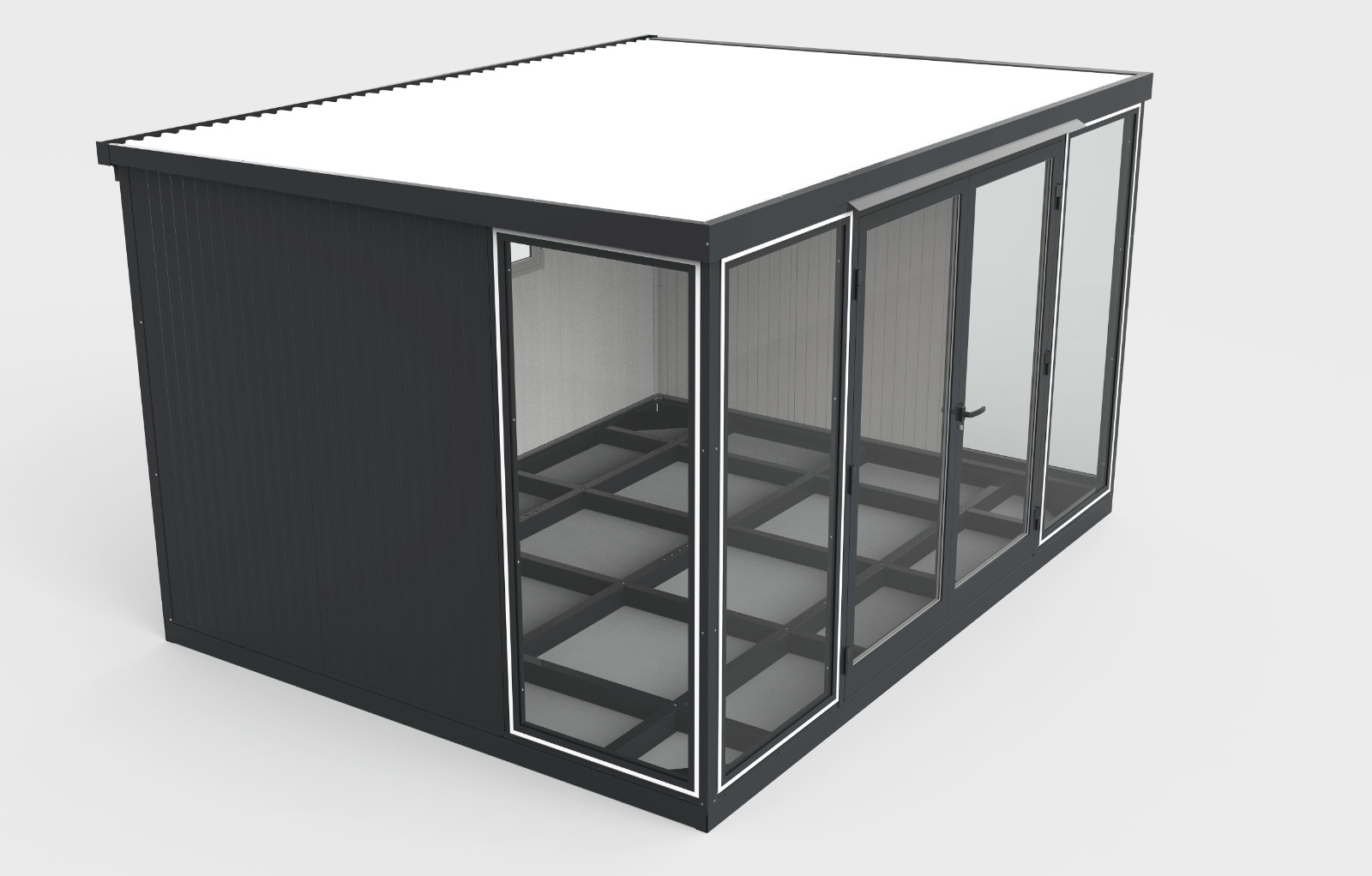 Duramax 13×10 Garden Glass Room, Outdoor Office, Shelter, and Insulated Building