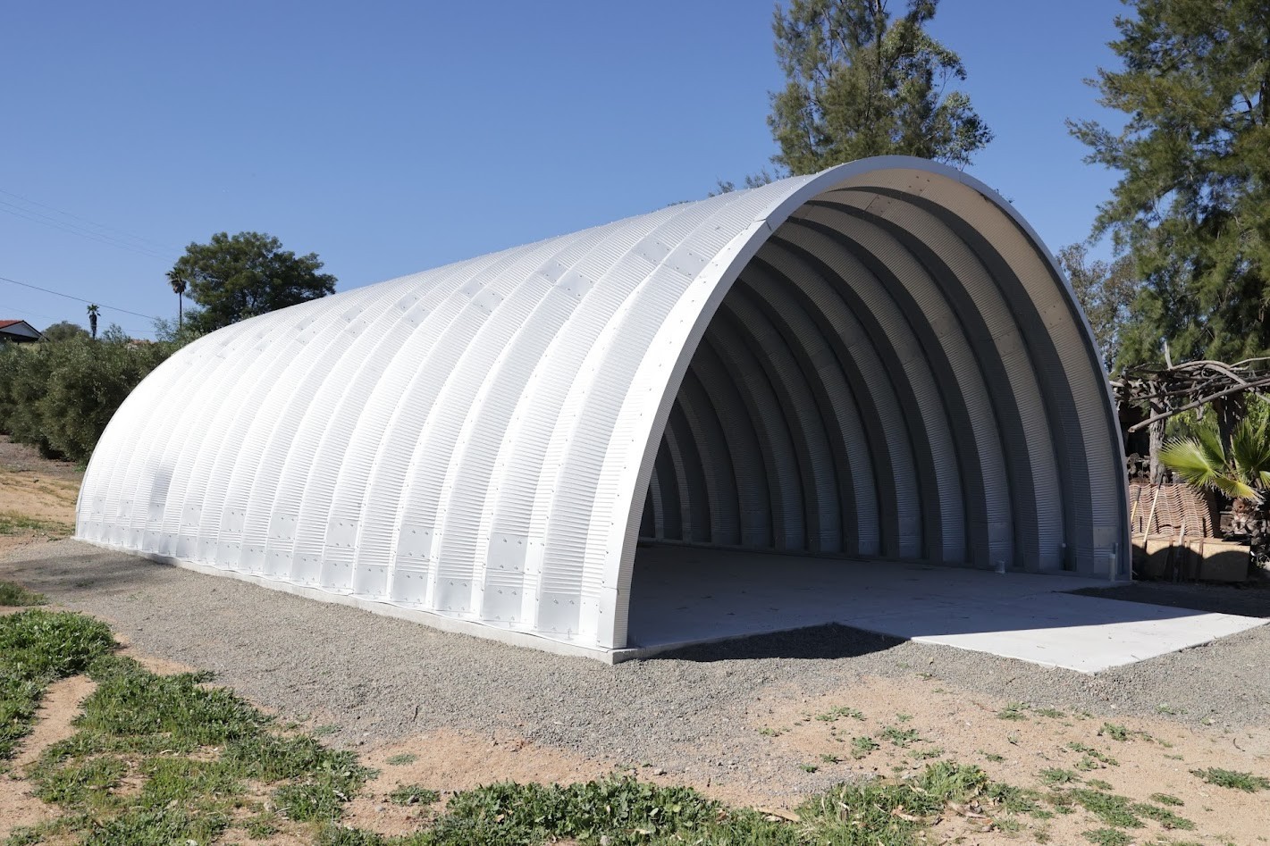 40x60x20 DuroSPAN Air Boat Hangar DIY Steel Building Open Ends Direct