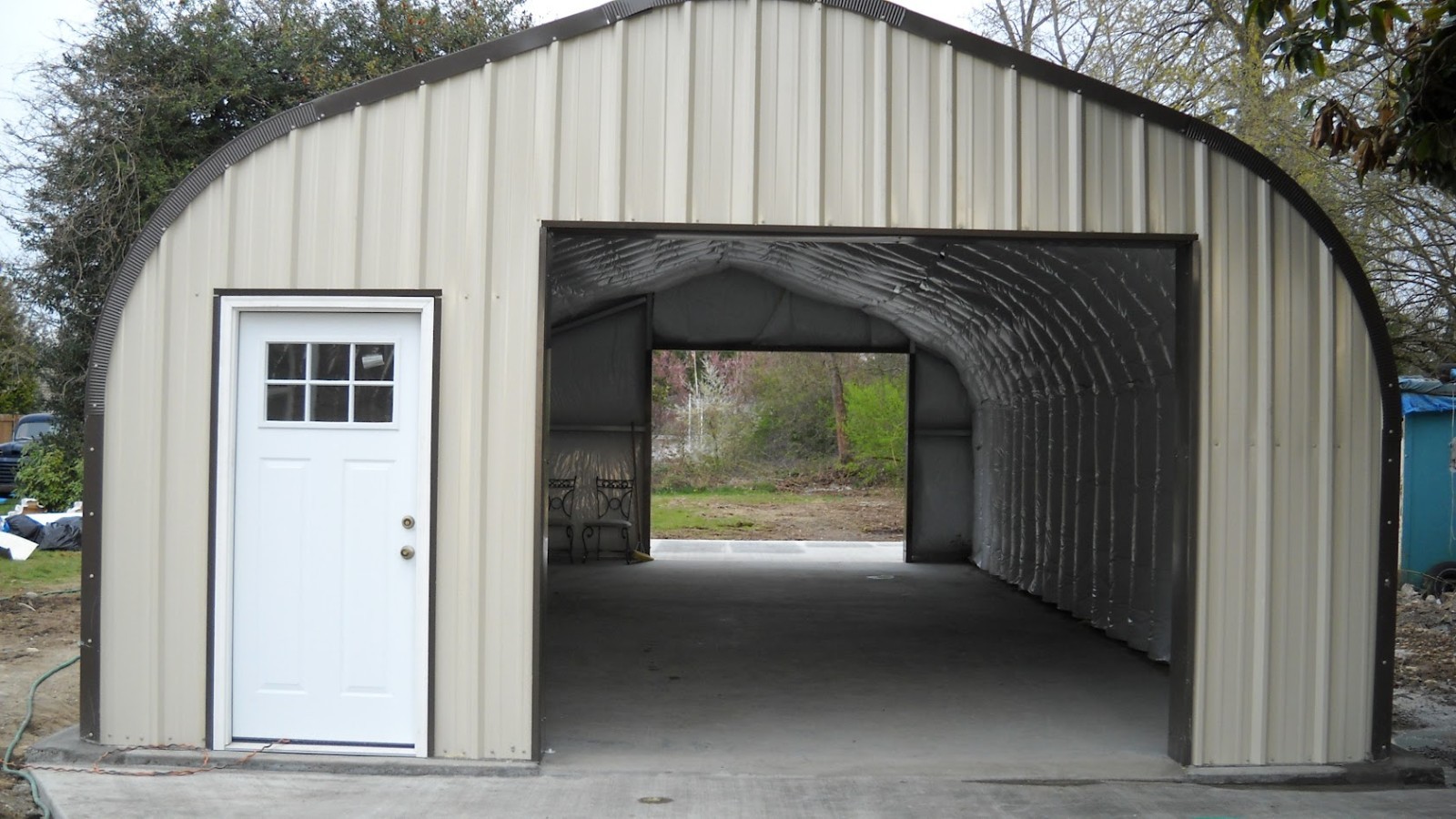 25x24x13 Engineered Steel Building Kit | DuroSPAN Clear-Span Arch System w/ Ends