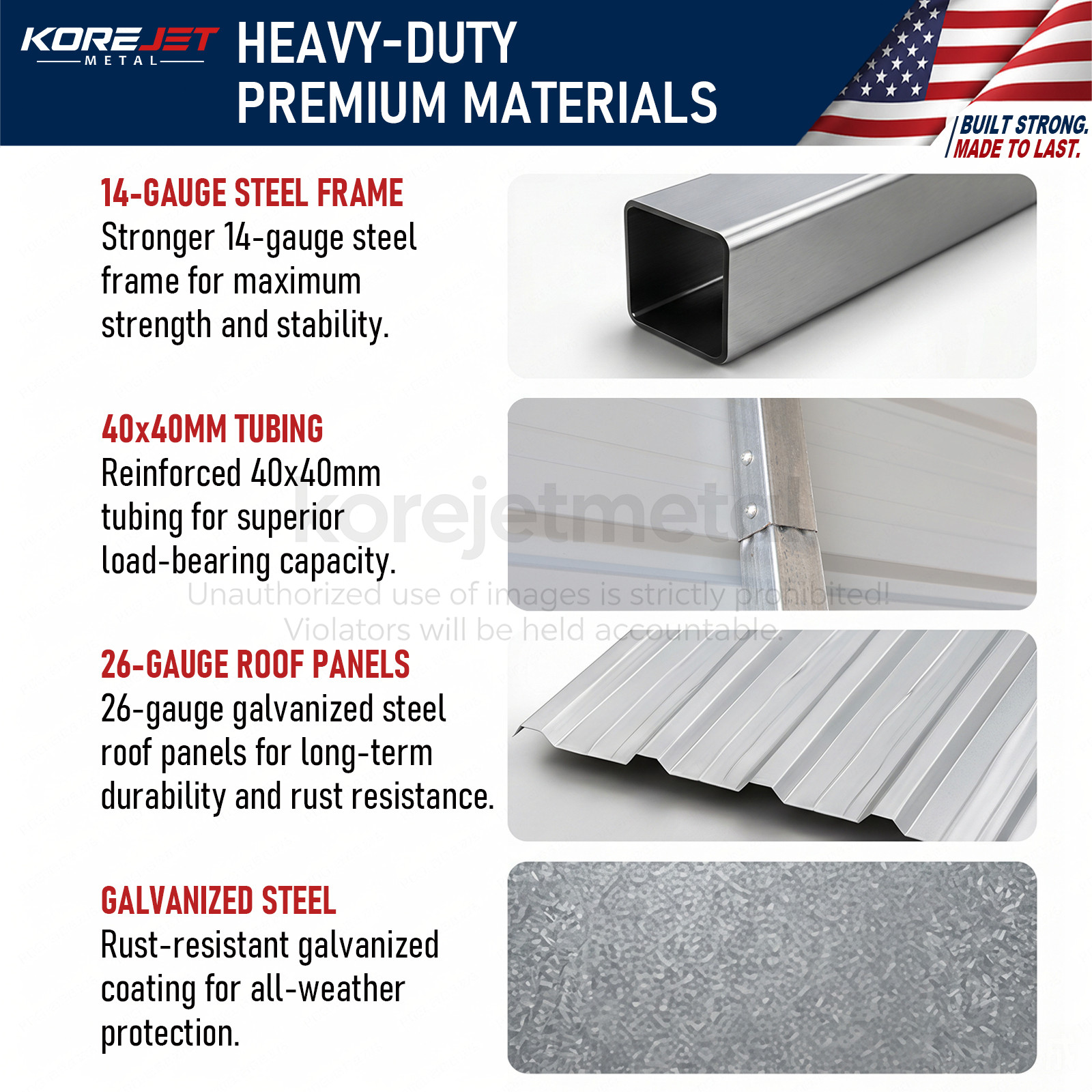 39x39FT White Heavy Duty Metal Barn Steel Building 3 Rolling Doors Korejetmetal
