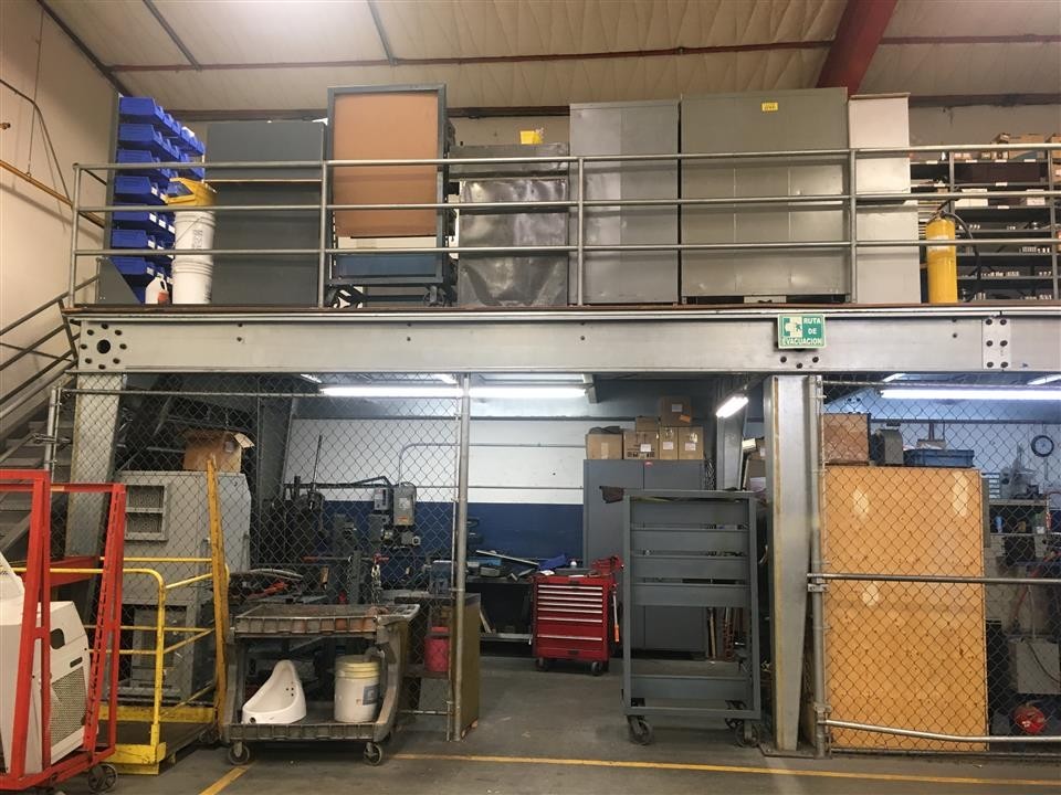 64′ L x 12′ W x 8′ H Steel Mezzanine with Stairs Included