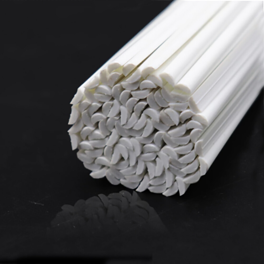 ABS Plastic Half Round Rod Bar 250mmx2/3/4/5/6/8mm DIY Model Material