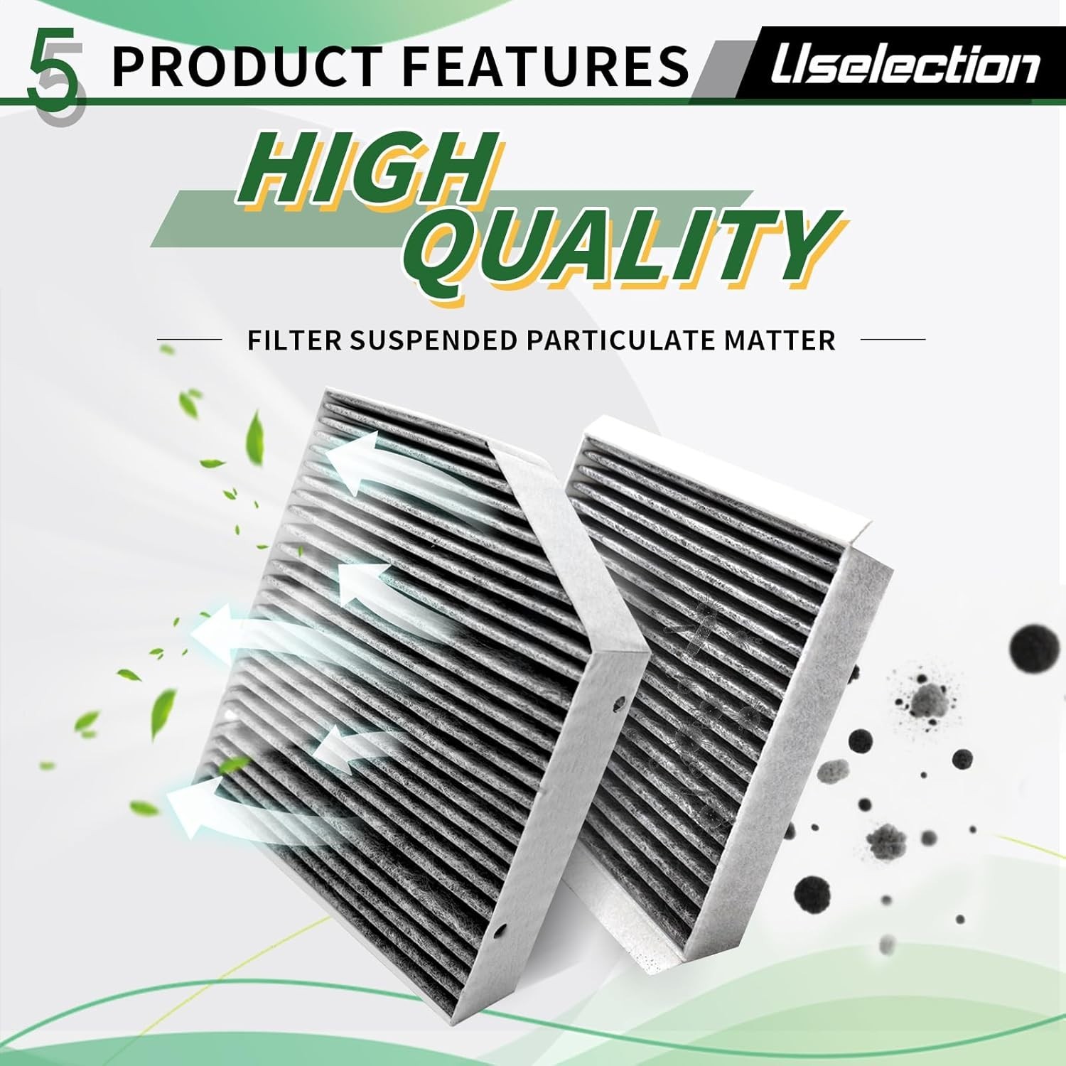 Cabin & Engine Air Filter with Activated Carbon Set for 2020-2024 Mercedes GLE35