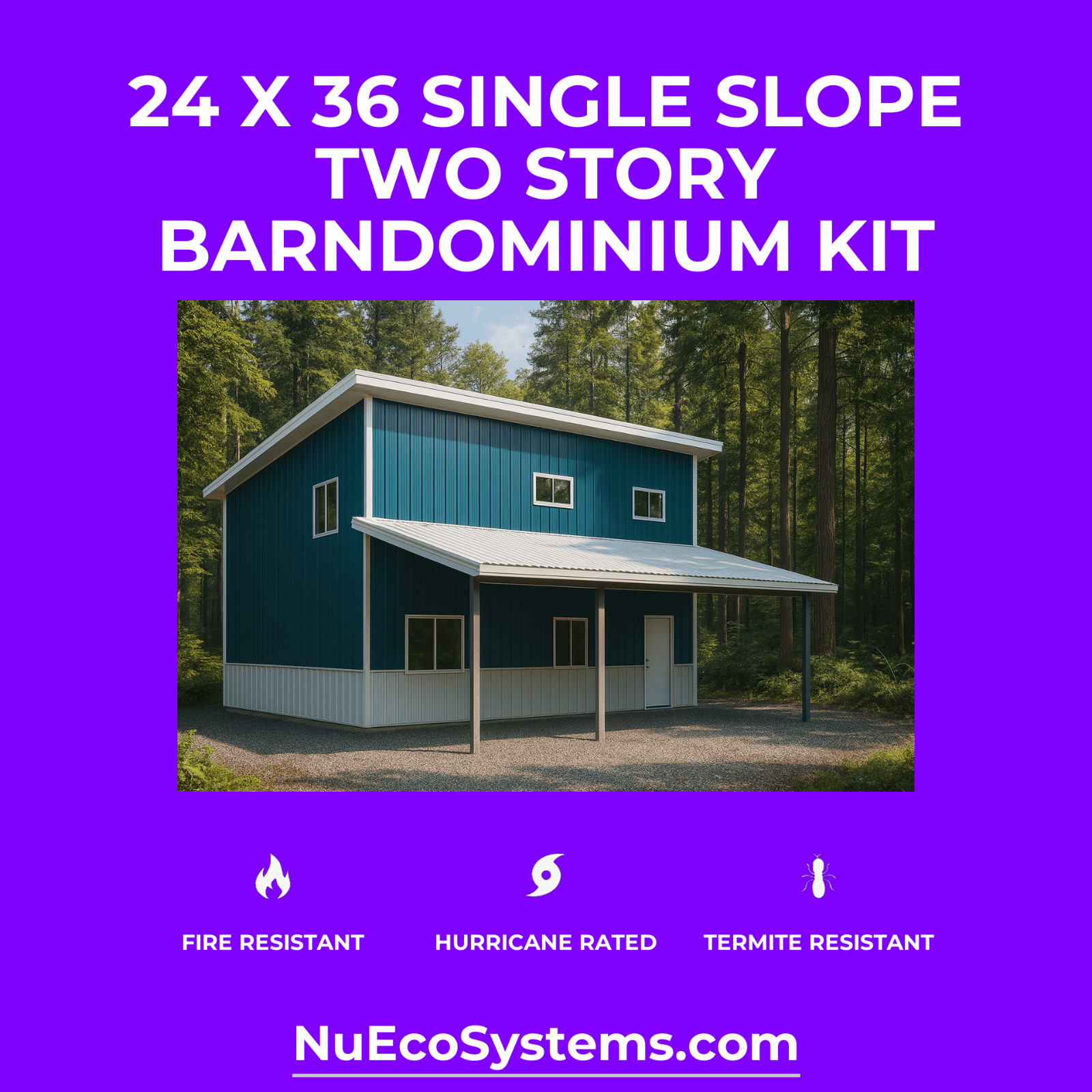 Galvanized Steel Barndominium Shop Office Livable Mezzanine Loft Apartment