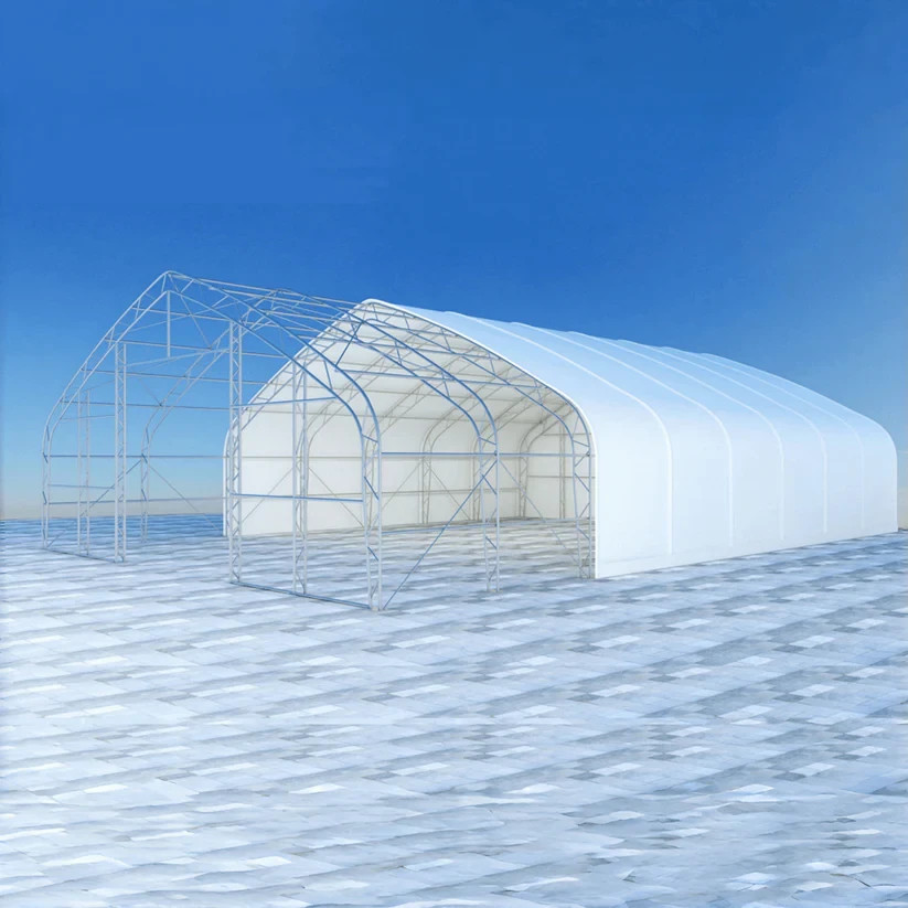 W40xL80xH21′ Double Truss Storage Shelter 22OZ PVC Canvas Building Tent