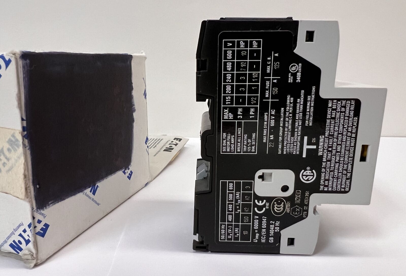 EATON MOELLER PKZM0-10 Circuit Breaker 6.3-10A -New