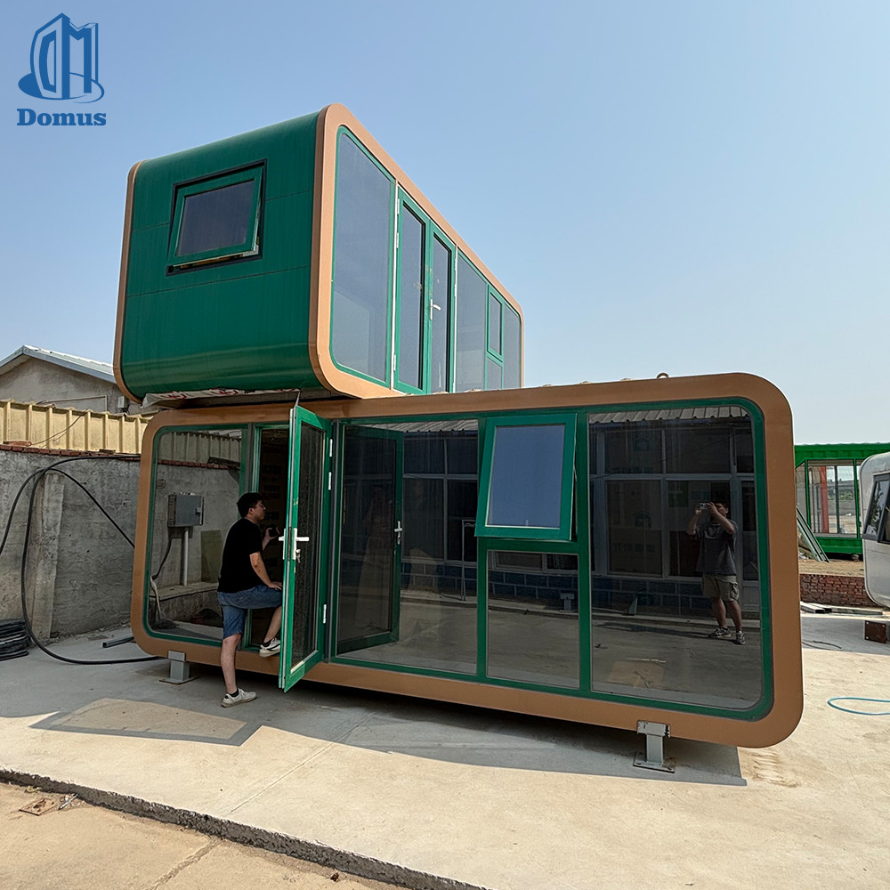 Prefabricated Apple Cabin Modular Glamping Pod Tiny Home Garden Room Export