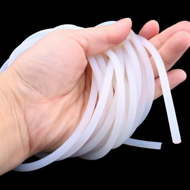 Ø1-25mm Silicone Rubber Solid Sealing Strip Gasket Round Bar Waterproof Non-slip