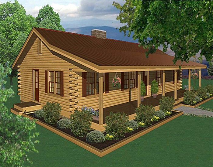 $ 79,500-2016 sq.ft log cabin kit,brand new, yellow pine wood, 3bd, 2 baths.