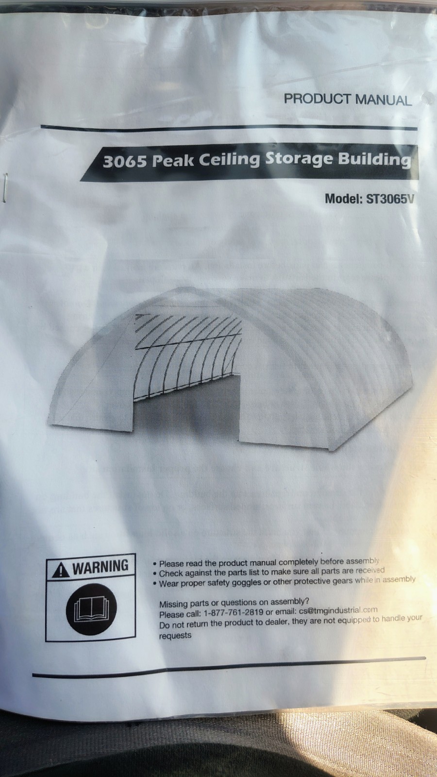 W30’xL65’xH15′ Portable Single Truss Storage Shelter New Building Kit 1950 Sq.Ft