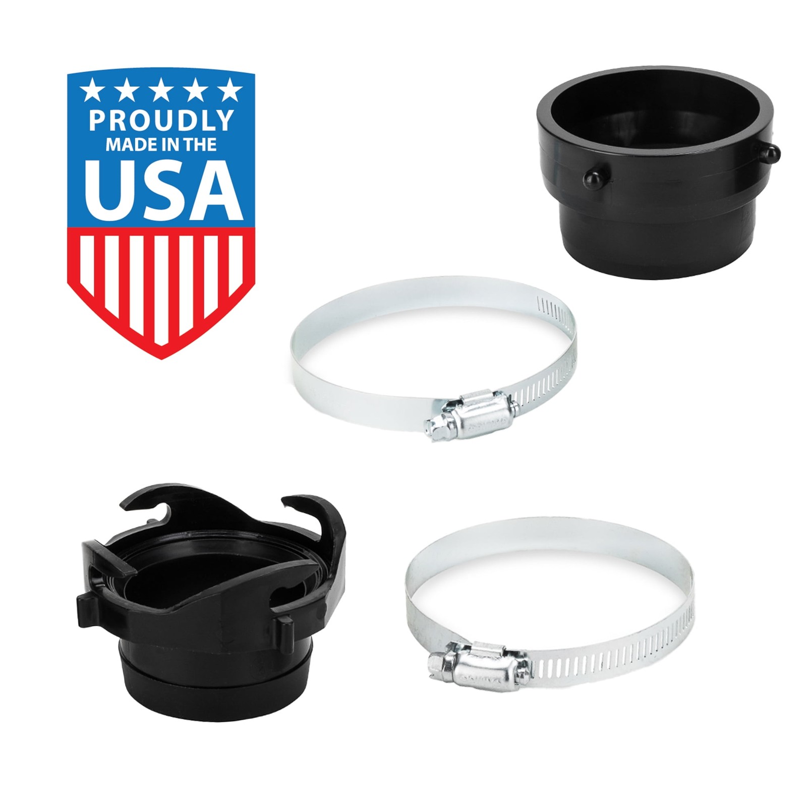 RV Sewer Hose Twist to Connect Kit 3 Inch Camper Trailer Waste Water Pipe
