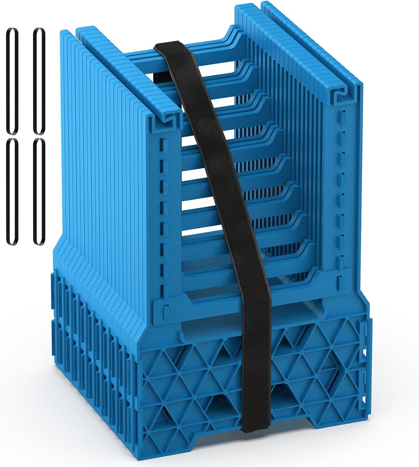 RV Sewer Hose Support 10FT with Secure Rubber Band & Carry Strap, RV Sewer Hose