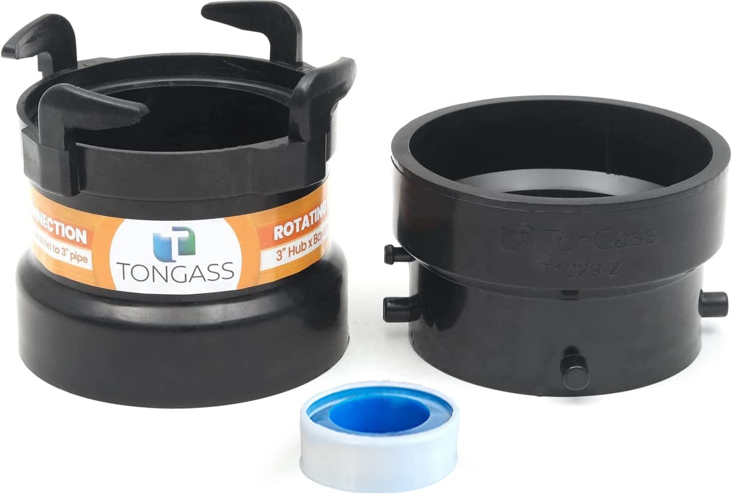 RV Sewer Hose Fitting Adapter to PVC & RV Sewer Connection Combo Pack TonGass