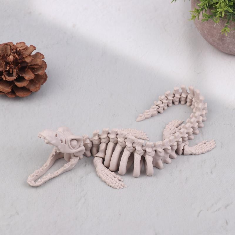1PCS Realistic Mosasaurus Skeleton Replica Aquarium Decoration Skeleton Model