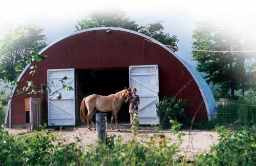 33x40x15 DuroSPAN Steel Off Grid FOOD STORAGE Building Open Ends Factory DiRECT
