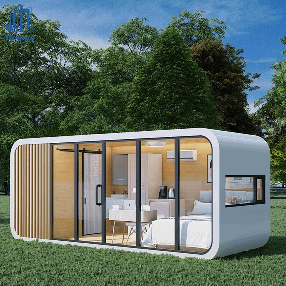 Apple Cabin Round Prefab House Glamping Pod Steel Frame Garden Room New Listing