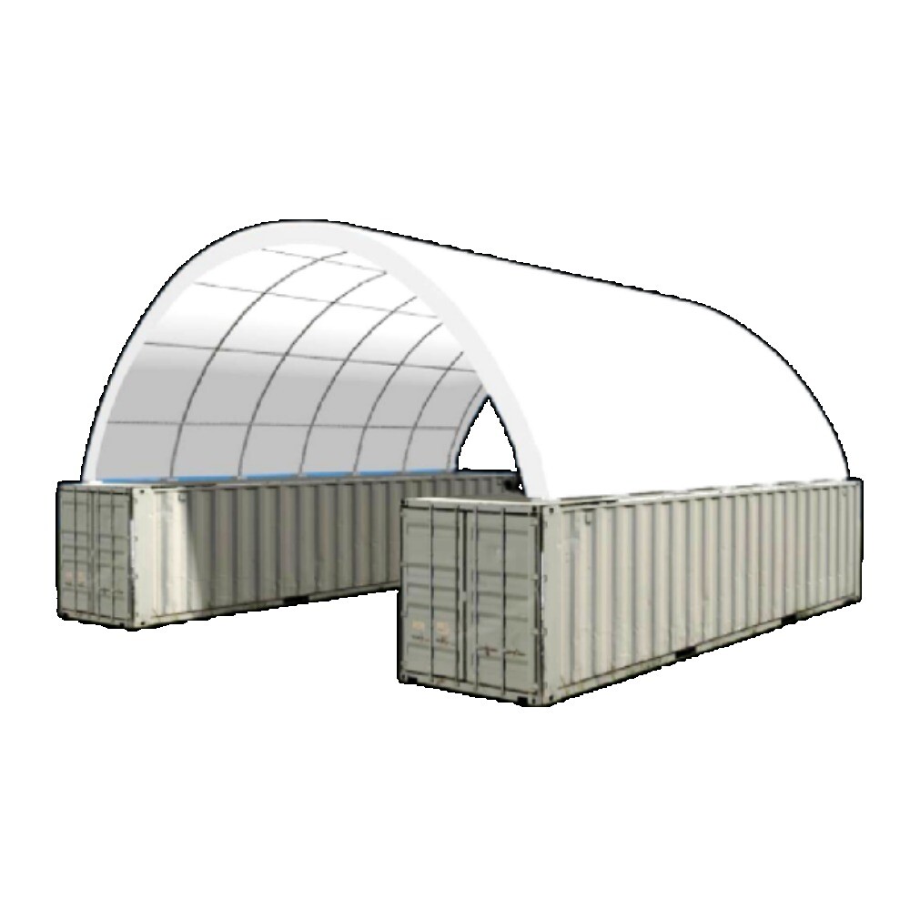 20’x40′ Heavy Duty Shipping Container Canopy 11oz PE Shelter Cover Roof Box Kit
