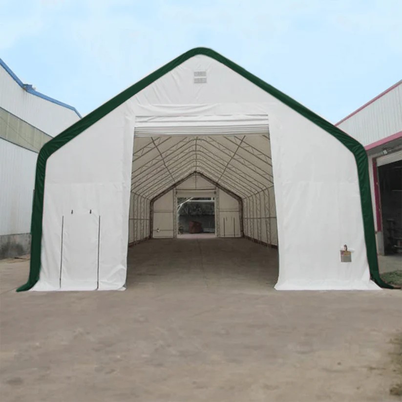 W40’xL80’xH23′ Double Truss Storage Shelter 22OZ PVC Canvas Building Shelter