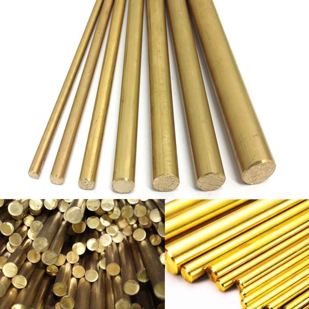 4/6/8/12mm Dia Hardware Brass Round Bar / Rod Circular Wire Tube Modelmaking
