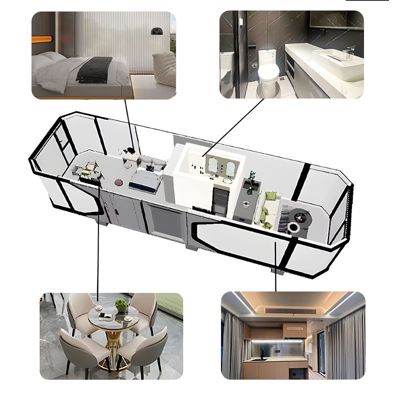 Factory Direct Sales Steel Structure Space House Leisure Capsule Mobile Home