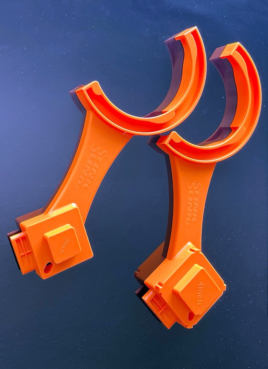 Stink Slink 2 PCS RV Sewer Hose Wrench, Universal 3″ & 4″, Orange