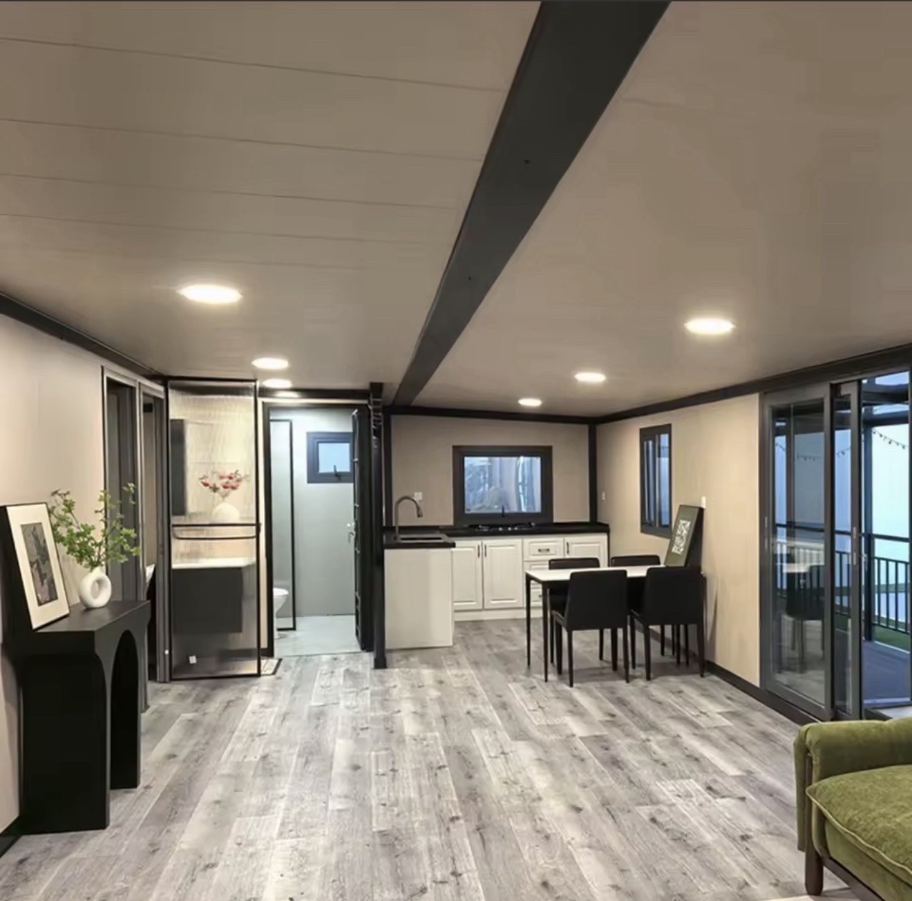 Modular Home 40x10x20ft 400ft² 1 Bed 1 Bath Wood/Metal Contemporary Modern