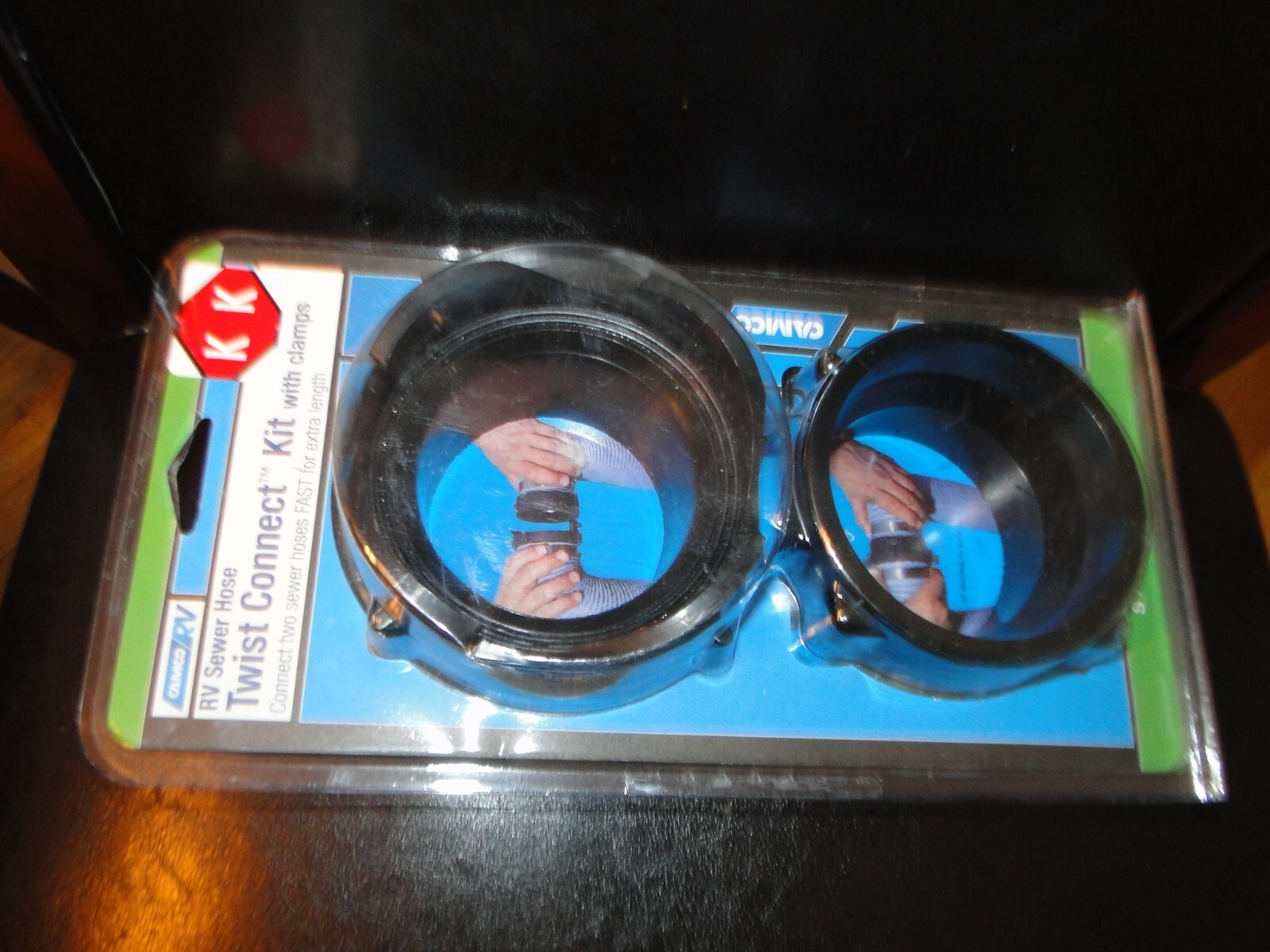 NEW Camco RV /CAMPER Sewer Hose Twist Connect Kit–Fits 3-inch Sewer Hoses LOT KK
