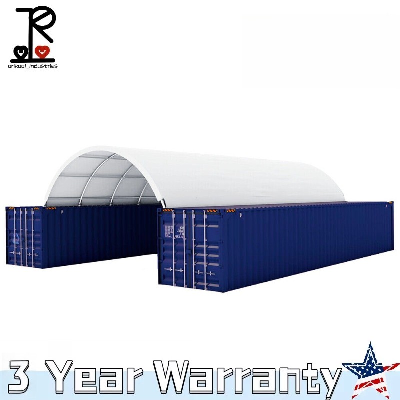 20’x40’x6.6′ 18 oz PVC Canvas Fabric Building Shipping Container Canopy Shelter