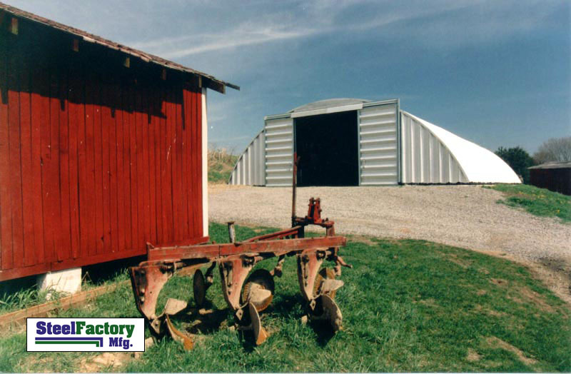 Steel Prefab Q30x50x14 Quonset Arch Ag Barn Farm Building Factory Direct Kit