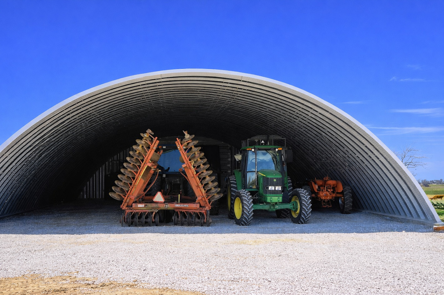 60×120 Quonset Hut – Factory DiRECT with Open Ends in 20 Gauge Steel