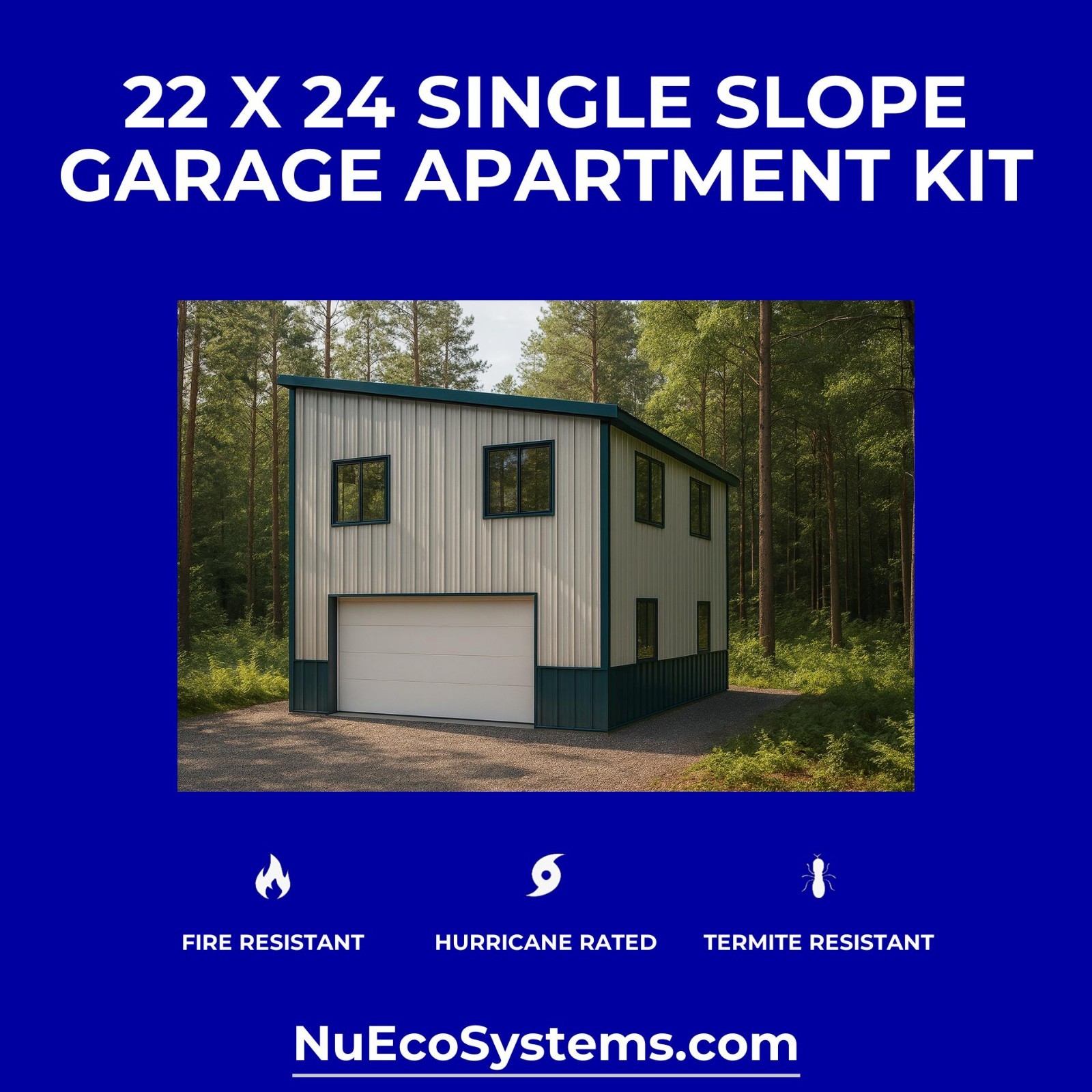 Galvanized Steel Backyard Office Granny Flat Tiny Home Kit Front Porch