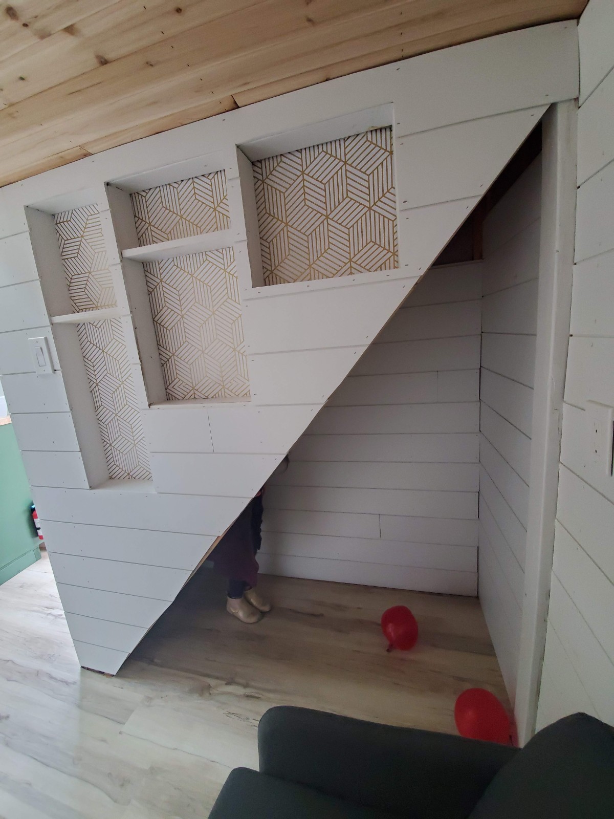 Tiny House On Wheels 2 Lofts, HVAC, W/D, Microwave, Stove, Composting Toilet