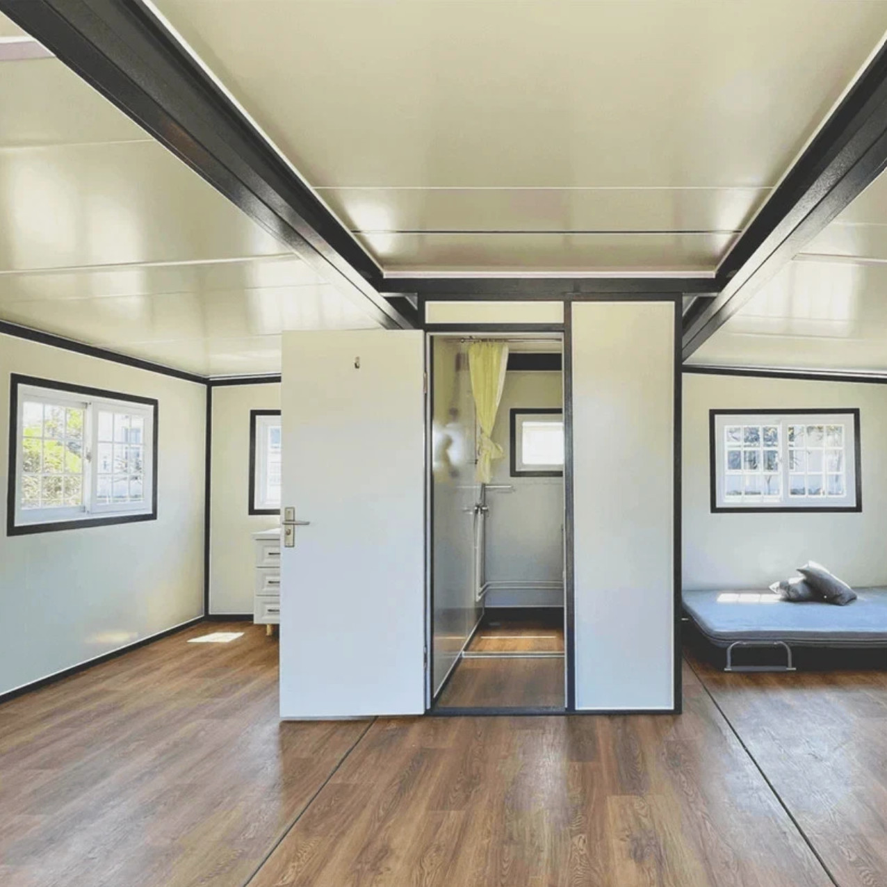 13x20ft Fast Installation Expandable Prefab House Mobile Office W/ Rain Shower