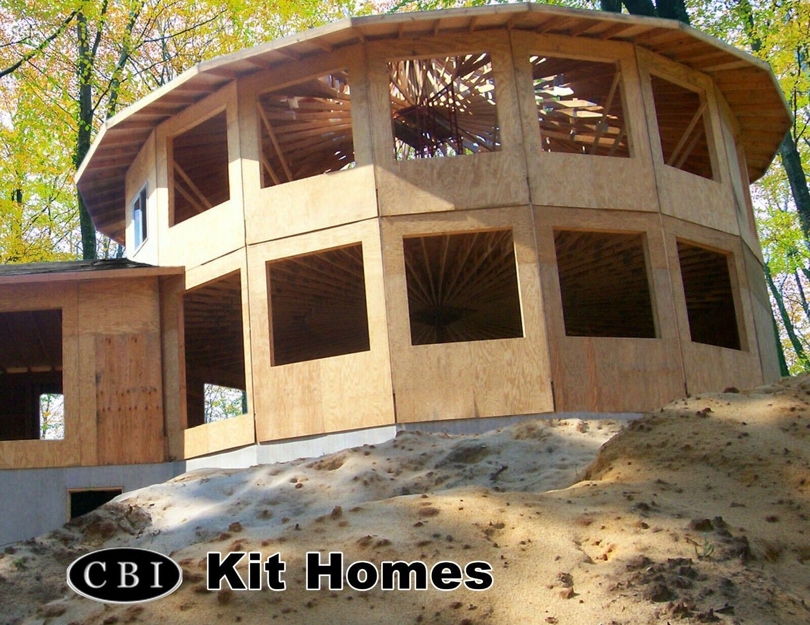 The Marion Polygon Wood shell Kit home Pre-panelized del. FREE anywhere USA!!!!!