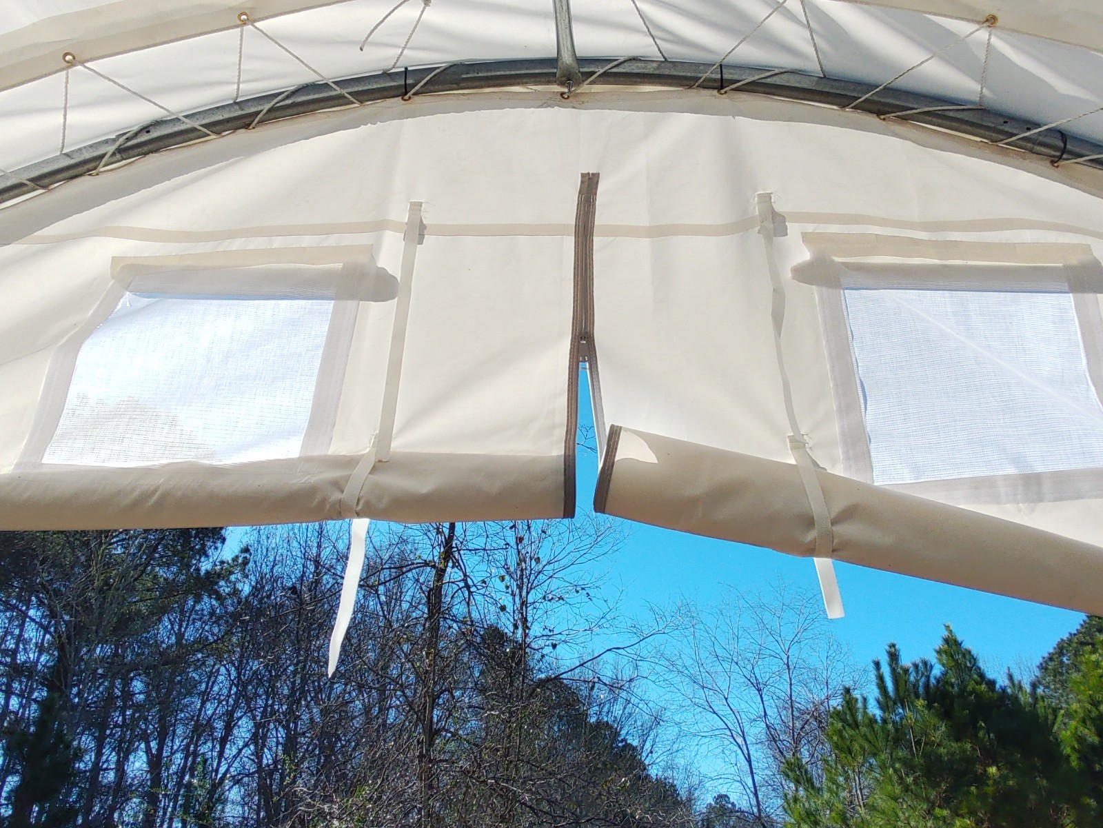 20′ x 42′ x 12′ PVC 18oz Fabric Canvas Storage Shop Shelter Building Hoop Barn