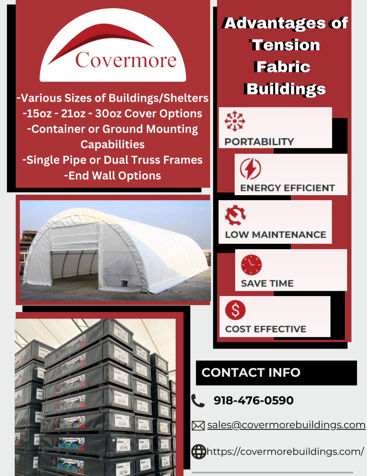 30x85x15 Canvas Fabric Storage Building Shelter Shop Hoop Barn/Car Garage