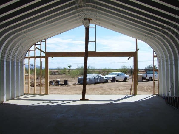 25x24x12 DuroSPAN Steel Building Garage Workshop Open Ends Factory Direct