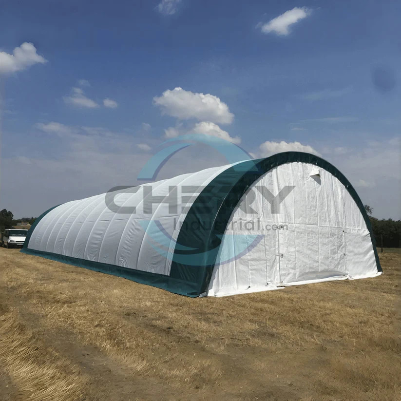 W30’xL60’xH20’Double Truss Arch Storage Shelter 18OZ PVC Canvas Building Shelter