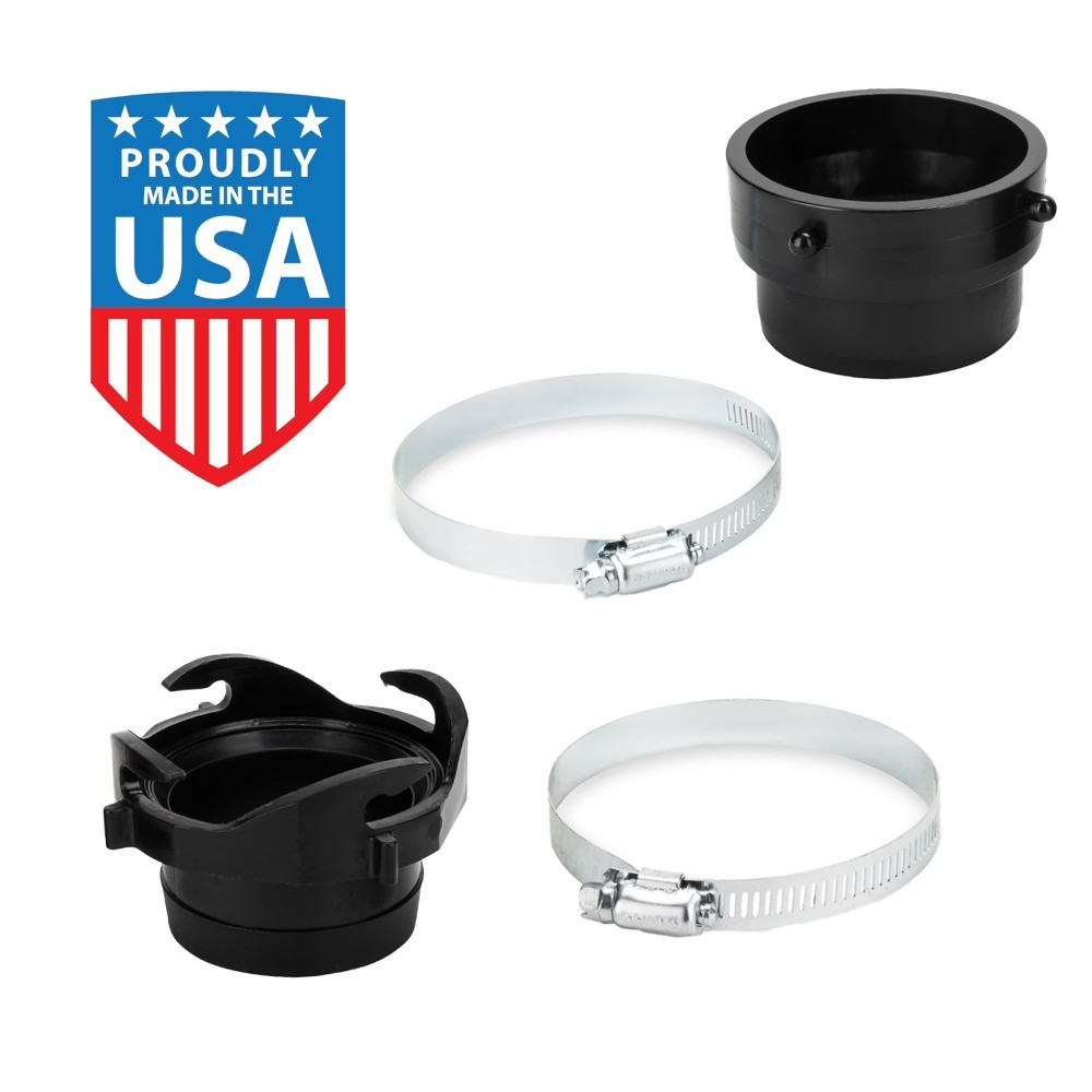 RV Sewer Hose Twist Connect Kit for 3 Inch Camper Trailer Waste Pipe