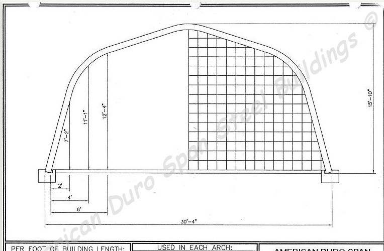 30x36x16 DuroSPAN Steel Building Off Grid Home Shop Open Ends Factory Direct