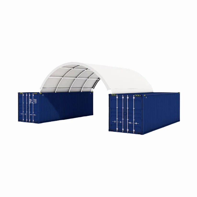 20’x20’Shipping Container Canopy Shelter Kit | 18OZ PVC | Industrial Tent
