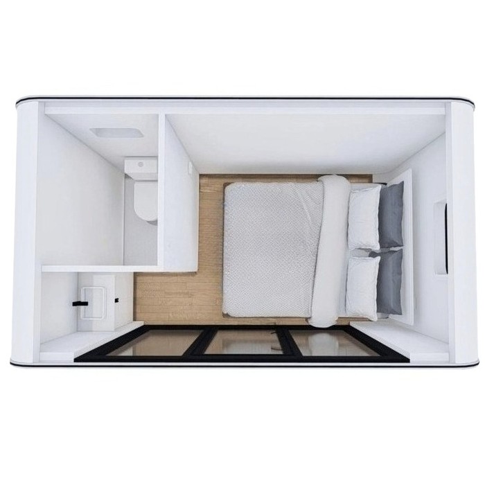 13ft x 7.4 ft Deluxe Prefab Tiny House Pod House Cabin House Outdoor Living Room