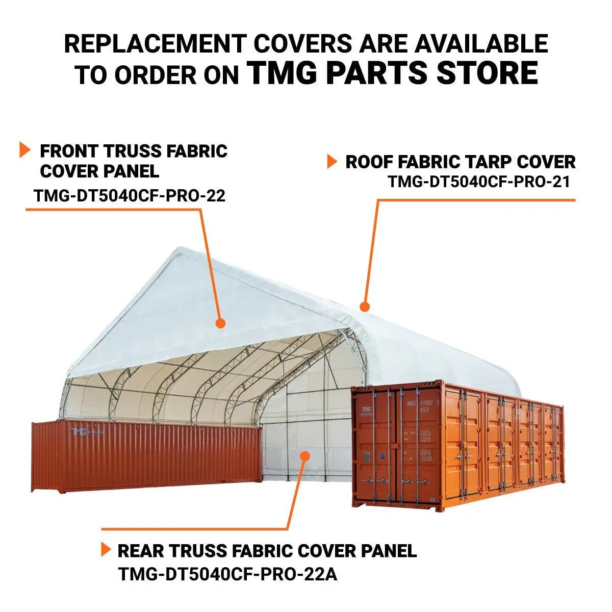 50’x40′ Steel-Truss PVC Shelter for Containers