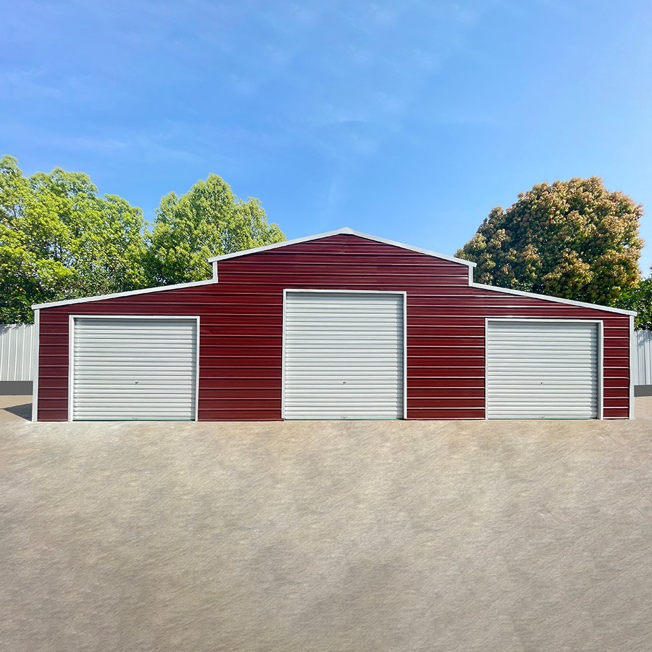 42’x30’x13′ Metal Garage Shed Barn Outdoor Storage Heavy Duty Galvanized Steel